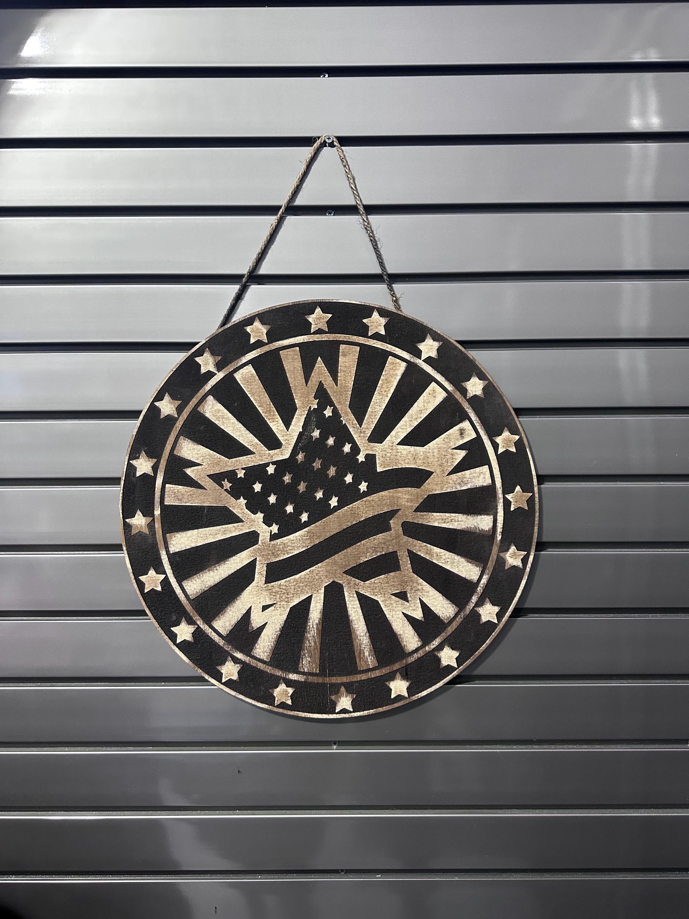 Engraved Patriotic Decor