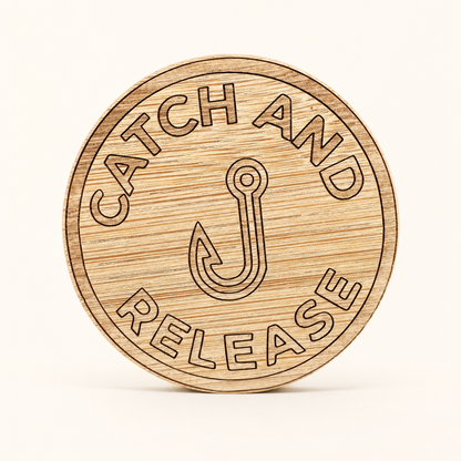Catch and Release magnetic bamboo bottle opener