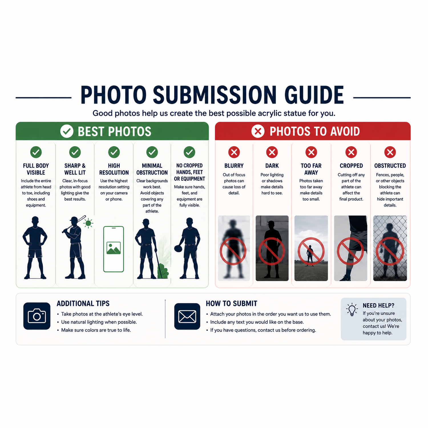 Personalized Sports Action Statue – Custom Athlete Photo Acrylic Standee