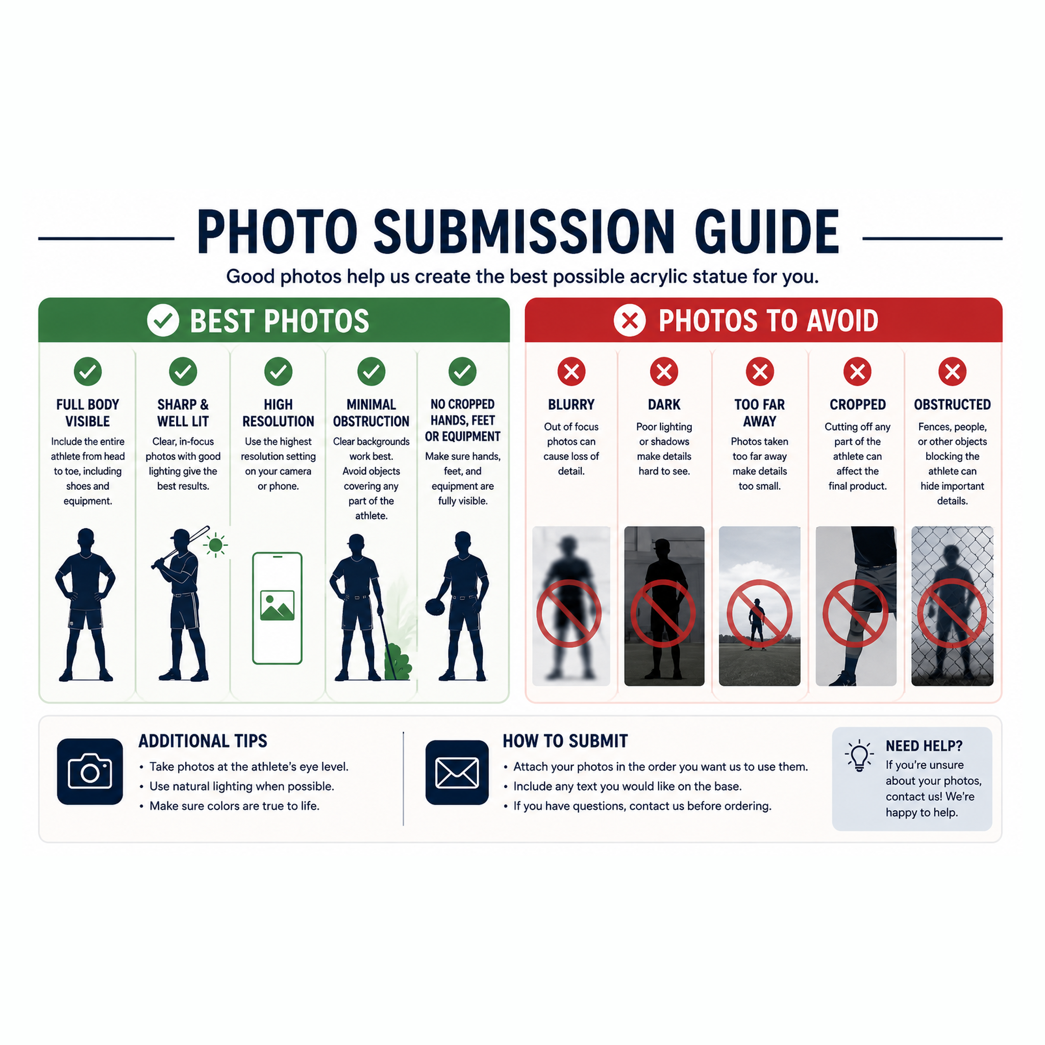 Personalized Sports Action Statue – Custom Athlete Photo Acrylic Standee