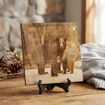Engraved Bear Photo