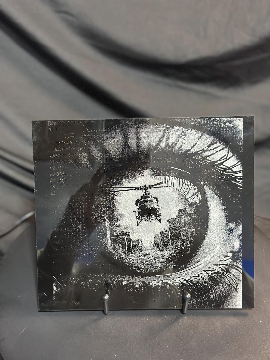 War Through your Eye Engraving