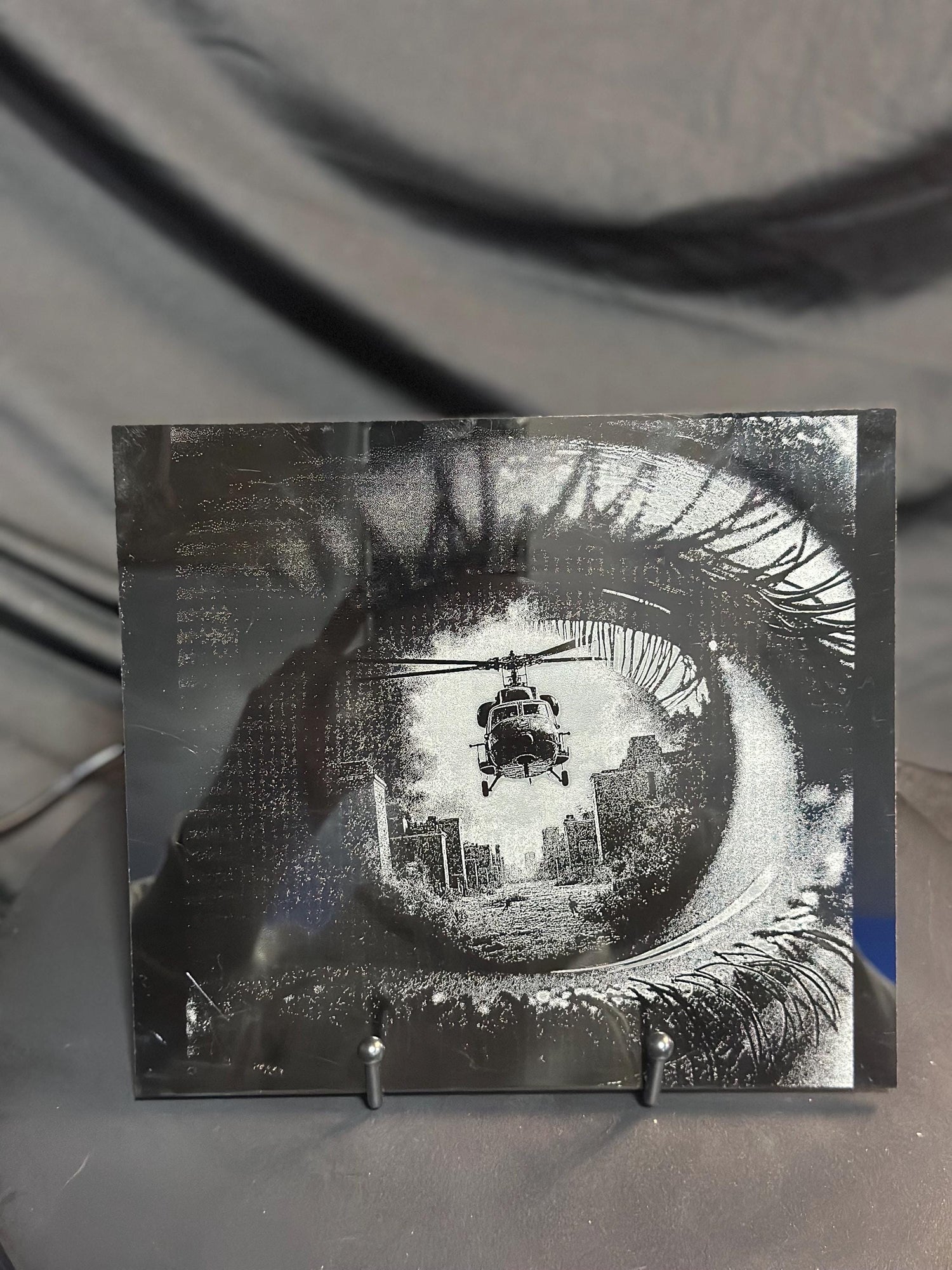 War Through your Eye Engraving