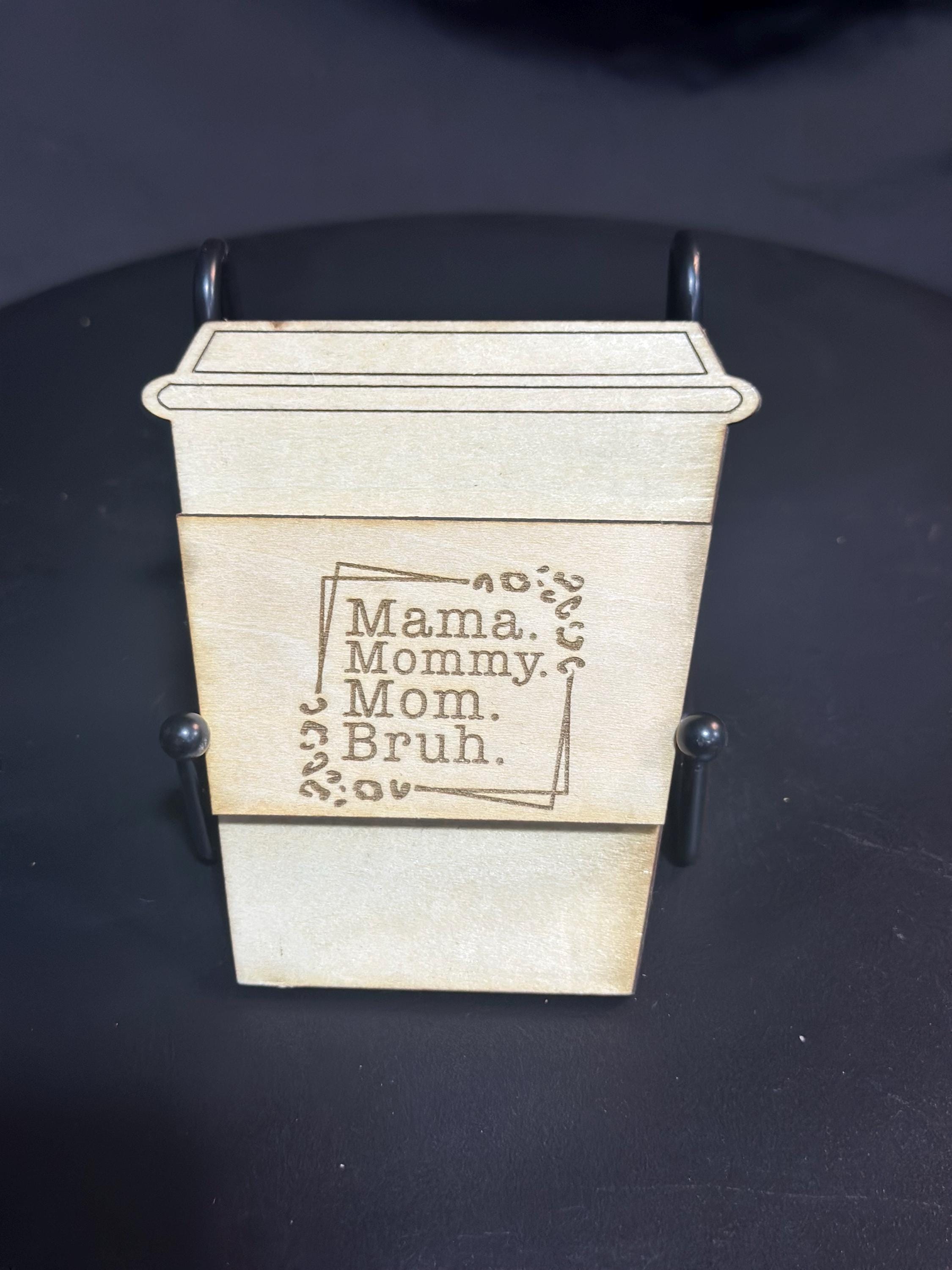 Wooden Coffee Cup Gift Card Holders