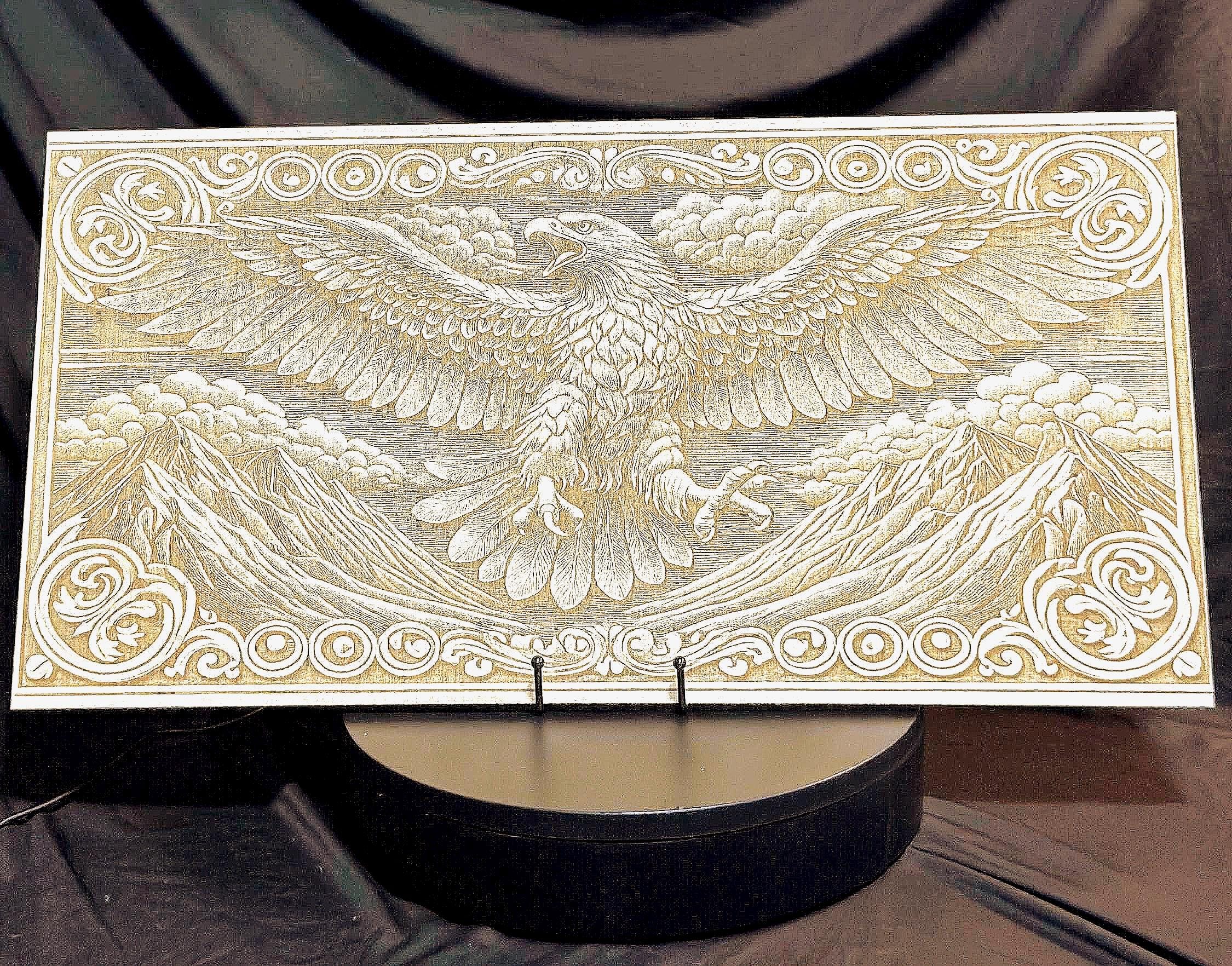 Eagle Freedom Engraving