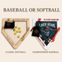 Personalized baseball or softball hit counter: Classic Softball and Championship Baseball