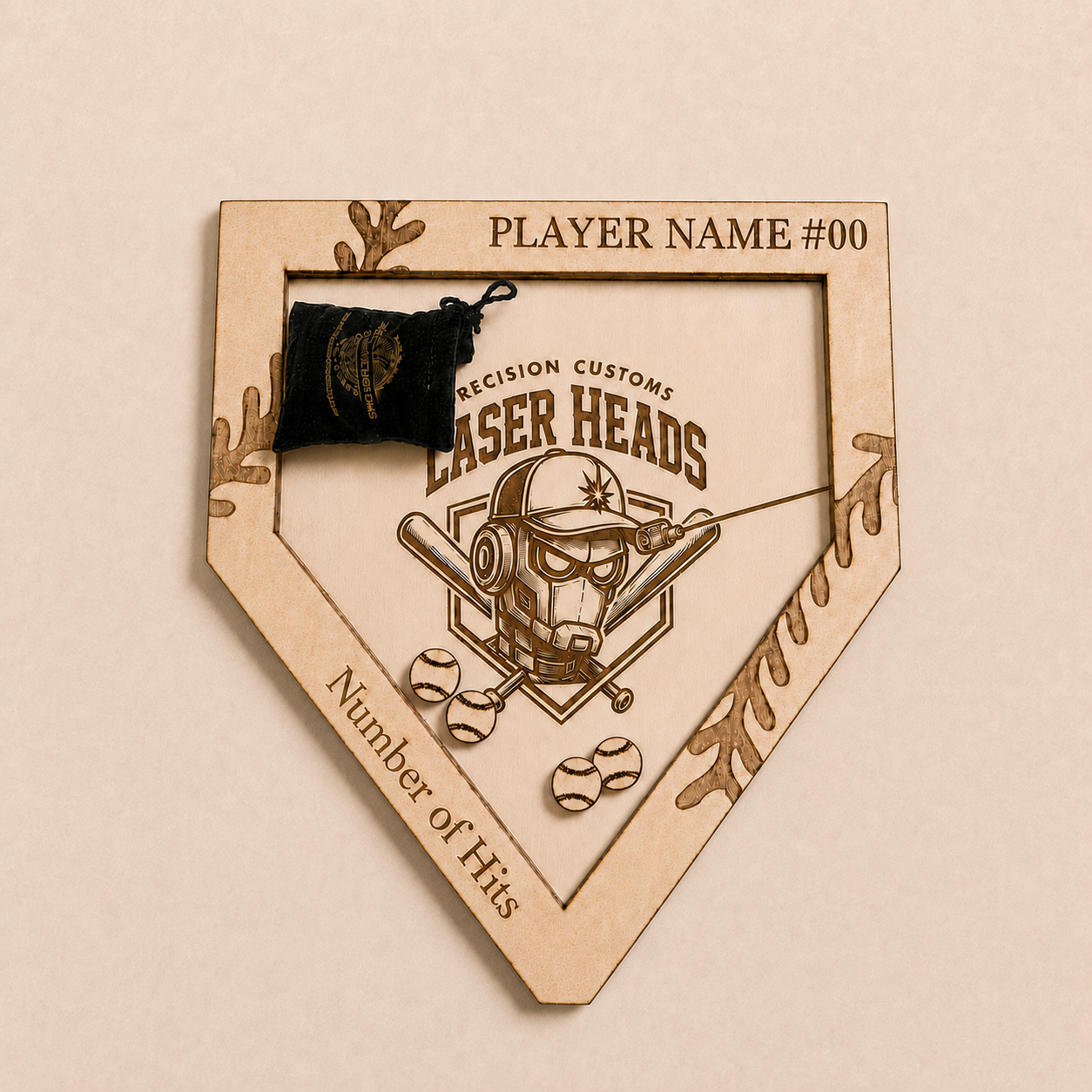 Full-color UV printed team name and mascot option for baseball or softball counters