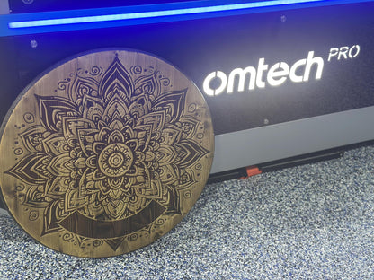 Wooden Mandala Engraving