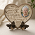 Personalized heart memorial plaque featuring fictional sample Eleanor Whitmore