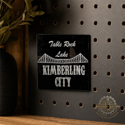 Kimberling City Table Rock Lake magnet displayed on a metal surface