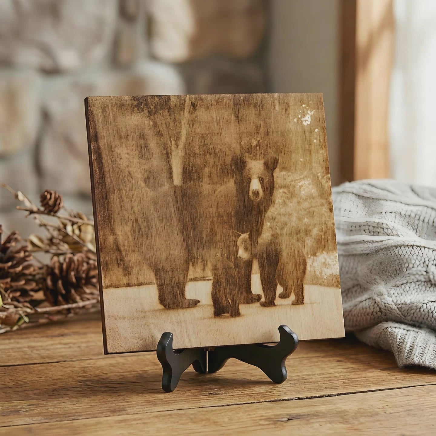 Engraved Bear Photo